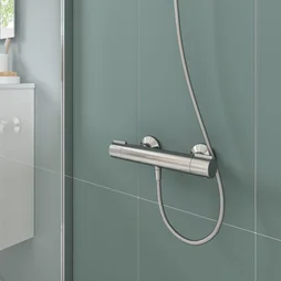 Mitigeur de douche thermostatique chrome, Essential, SENSEA