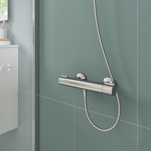 Mitigeur de douche thermostatique chrome, Essential, SENSEA