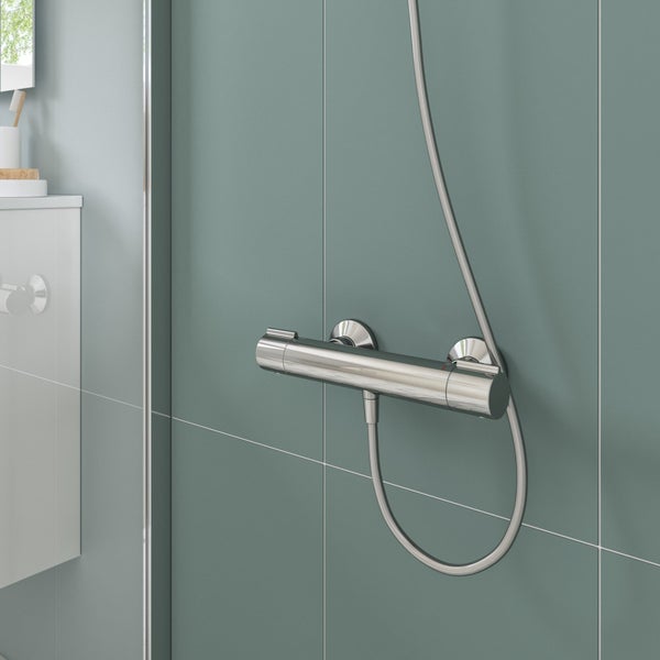Mitigeur de douche thermostatique chrome, Essential, SENSEA