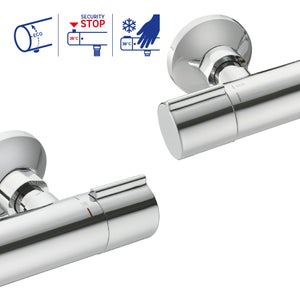 Mitigeur de douche thermostatique chrome, Essential, SENSEA