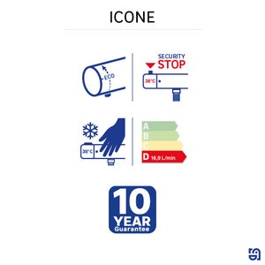 Mitigeur de douche thermostatique noir, Icone, SENSEA
