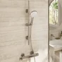 Mitigeur de douche thermostatique chrome, Icone, SENSEA