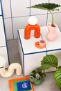 Lampe Pop u, orange, céramique, H.31 cm, G9