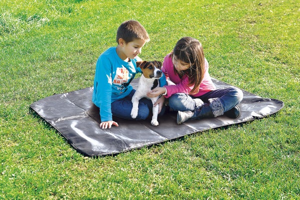 Plaid pour chien polyester imperméable 130x110cm noir