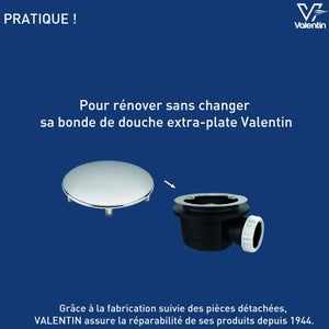 Capot chrome diam.116 pour bonde extra plate