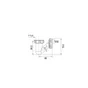 Siphon pour bidet plastique 11/4 diam.32 79 mm