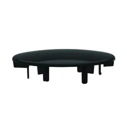 Capot noir diam.116 pour bonde extra plate