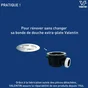 Grille inox diam.90 pour bonde extra plate