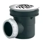 Bonde de douche diam.60 grille diam.85 sortie horizontal D40
