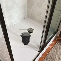 Bonde douche verticale sans capot