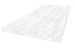 Plan de travail stratifié 1200X640X28MM marbre blanc bords droits