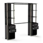 Kit dressing Moon effet bois noir H.204.4 x l.210 x P.41.5 cm