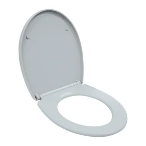Abattant wc polypropylene easy frein de chute declip gris smoke sensea