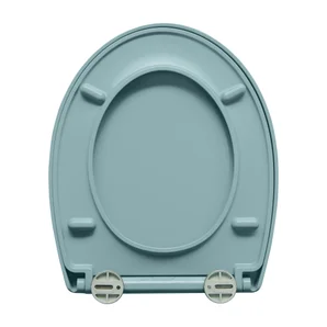 Abattant wc polypropylene easy frein de chute declip bleu aqua sensea
