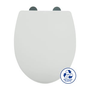 Abattant frein de chute polypropylene blanc SENSEA Easy
