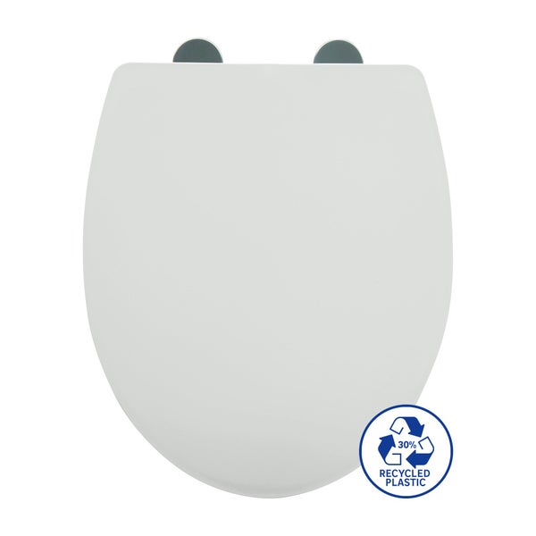 Abattant frein de chute polypropylene blanc SENSEA Easy