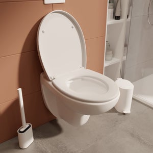 Abattant frein de chute polypropylene blanc SENSEA Easy
