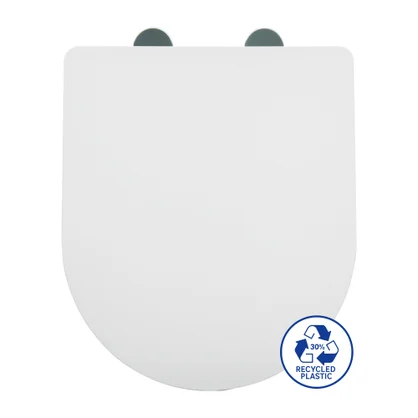 Abattant wc polypropylene easy frein de chute declip form d blc sensea