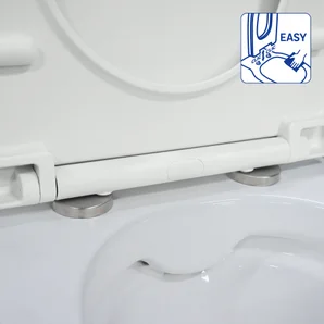 Abattant wc polypropylene easy frein de chute declip form d blc sensea