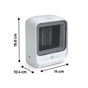Radiateur soufflant electrique ceramique mobile 500w blanc tim 3