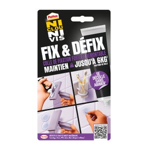 Colle fixation pattex ni clou ni vis fix & defix tube 44g