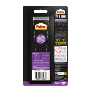 Colle fixation pattex ni clou ni vis fix & defix tube 44g