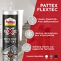Colle joint int/ext polymere pattex flextec transp cartouche 389g