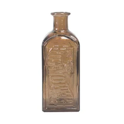 Vase Dame Jeanne verre Lemonade, pêche l.12 x H.30 cm