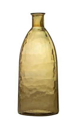 Vase Dame Jeanne verre Cocoa, safran l.25.5 x H.61 cm