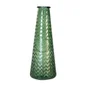 Vase Dame Jeanne verre Mandala, vert l.21 x H.55.5 cm