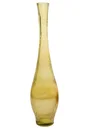 Vase Dame Jeanne verre Zen, safran l.12 x H.50 cm