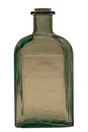 Vase Dame Jeanne verre, Médoc, beige l.20 x H.39 cm