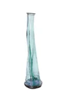 Vase Dame Jeanne verre Everest, bleu l.23 x H.80 cm