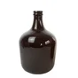 Vase Dame Jeanne verre, marron l.27 x H.42 cm