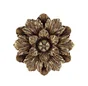 Décoration murale fleur doré 13,5cm