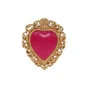 Décoration murale ex-voto cœur coloré rouge 10,5x12,3cm