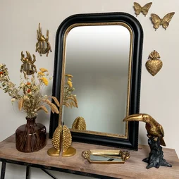Miroir rectangulaire Victoire noir