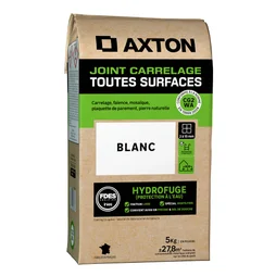 Joint tous types de carrelage et mosaïque blanc AXTON, 5 kg
