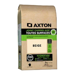 Joint tous types de carrelage et mosaïque beige AXTON, 2 kg