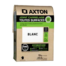 Joint tous types de carrelage et mosaïque blanc AXTON, 10 kg