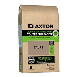 Joint tous types de carrelage et mosaïque taupe AXTON, 2 kg