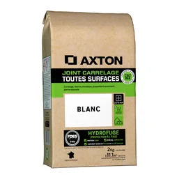 Joint tous types de carrelage et mosaïque blanc AXTON, 2 kg