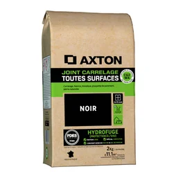 Joint tous types de carrelage et mosaïque noir AXTON, 2 kg