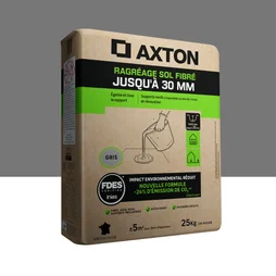 Ragréage sol poudre intérieur/extérieur 30mm AXTON, 25 kg