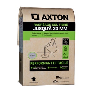 Ragréage sol poudre intérieur/extérieur 30mm AXTON, 10 kg