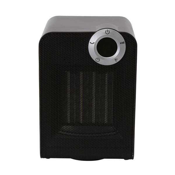 Radiateur salle de bain ceramique mobile 1800w noir class 3