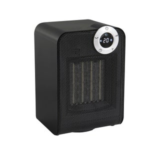 Radiateur salle de bain ceramique mobile 1800w noir class 3