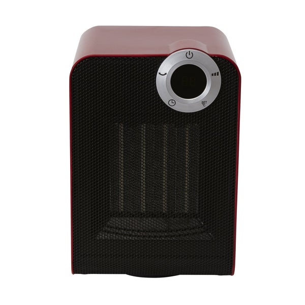 Radiateur salle de bain ceramique mobile 1800w rouge class 3