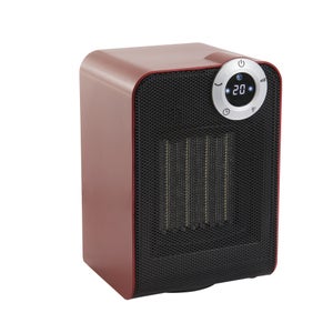 Radiateur salle de bain ceramique mobile 1800w rouge class 3
