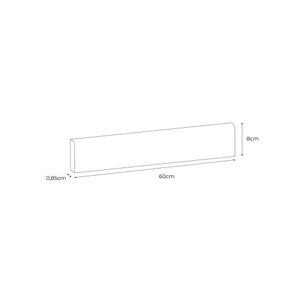 Lot de 2 plinthes Casablanca x L. 60 cm, Ep.8.5 mm